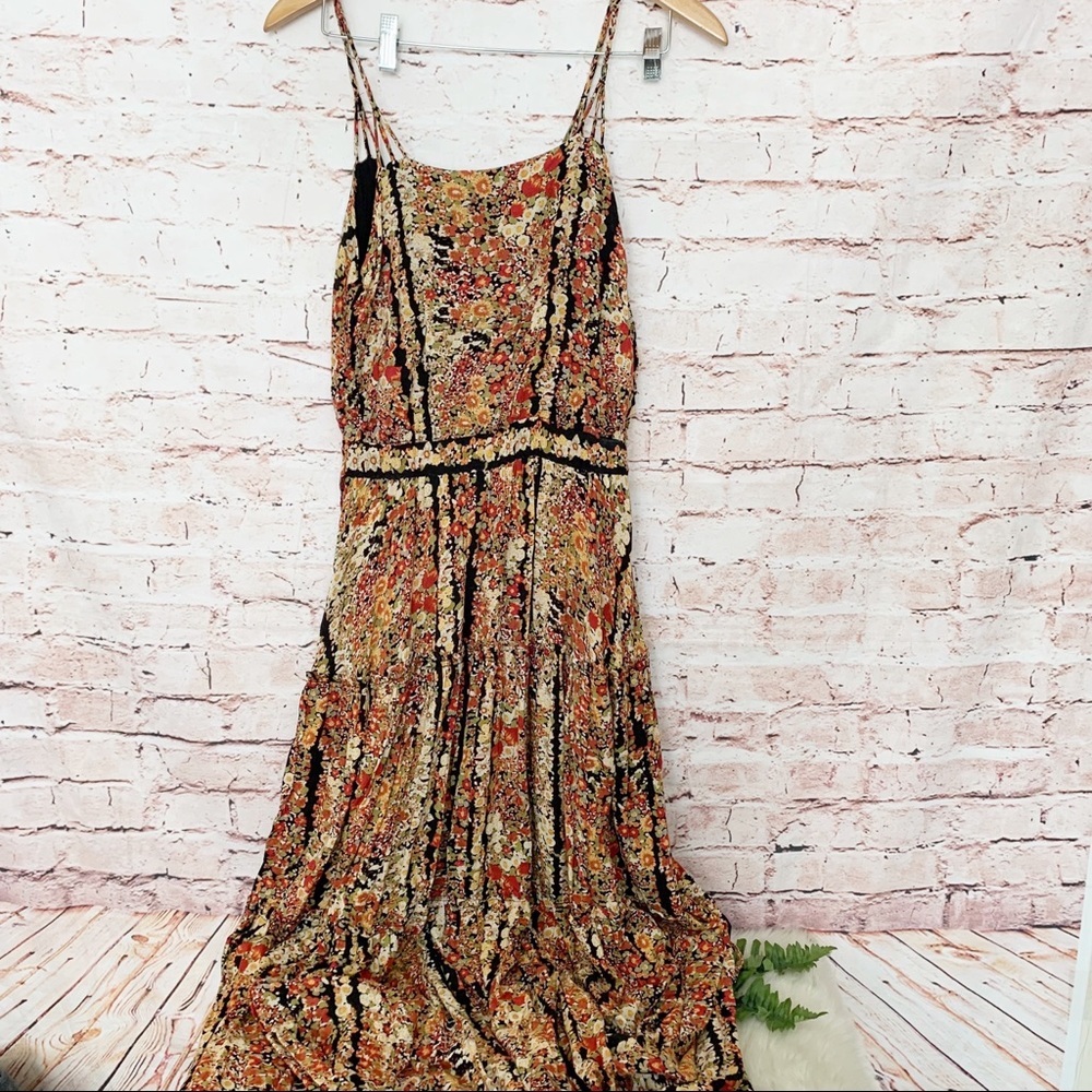 Free People Valerie Floral Boho Maxi Dress Size XS - Picture 3 of 8